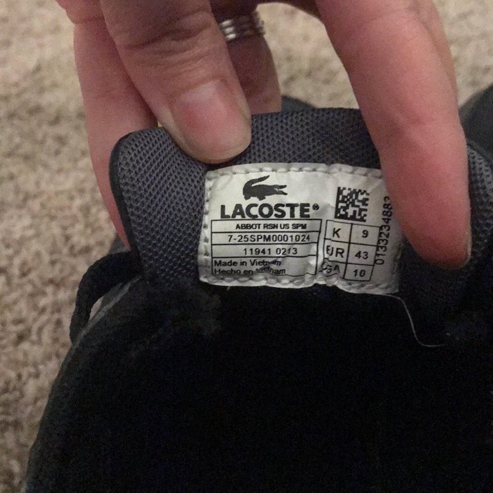 Men’s size 10 LACOSTE - Picture 5 of 5